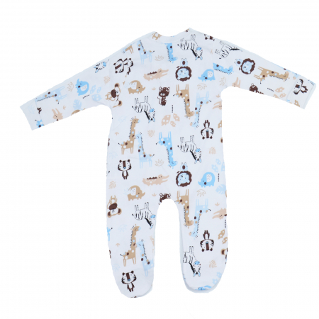 Salopeta cu maneca lunga pentru copii Mini Junior BBW-16, Alb [1]