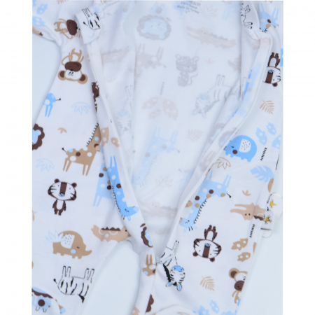 Salopeta cu maneca lunga pentru copii Mini Junior BBW-16, Alb [2]