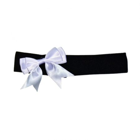 Îmbrăcăminte fete - Bentita din bumbac pentru fete, Mini Junior BNT0204-2, Negru