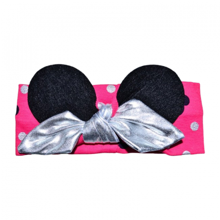 Accesorii par fetite - Bentita Minnie, pentru fete, Mini Junior BTMJ1403-8-36, Fucsia