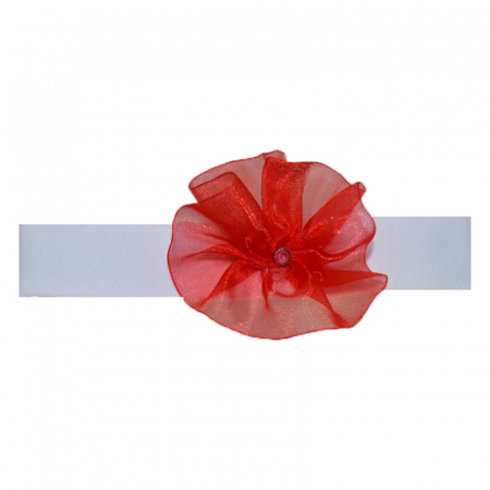 Accesorii par fetite - Bentita pentru fete, Mini Junior BNTMJ-9, Alb