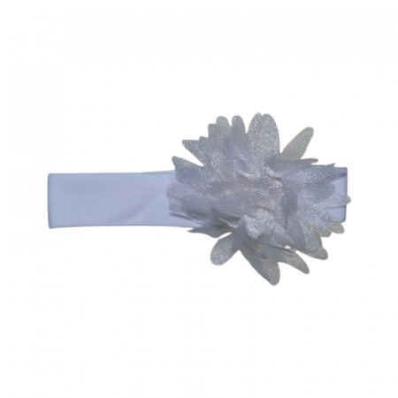 Accesorii par fetite - Bentita pentru fete, Mini Junior BNTMJ-7, Alb