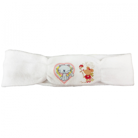 Accesorii par fetite - Bentita pentru fete Mini Junior MJ0120A, Alb