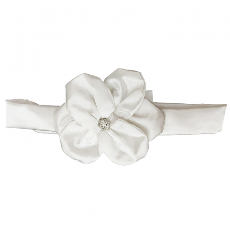 Bentite si turbane botez - Bentita pentru fete Mini Junior MJ1801A, Alb