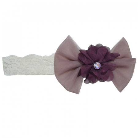 Bentite si turbane botez - Bentita pentru fete Mini Junior MJ0405M, Mov