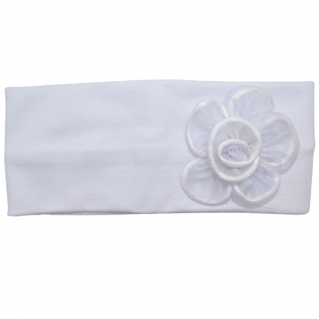 Accesorii par fetite - Bentita pentru fete Mini Junior MJ1552A, Alb