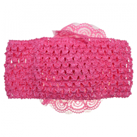 Bentita tricotata pentru fete TouDai Jewelry 140323-19, Fucsia [1]