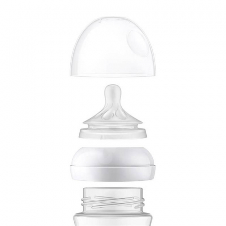 Biberon cu tetina din silicon 125 ml Philips Natural Response SCY900/01, Transparent [4]