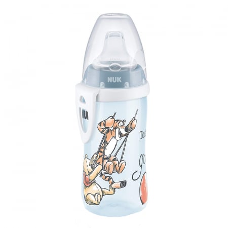 Biberoane si tetine - Biberon cu cioc din silicon 300 ml 12 luni Nuk First Choice Disney Active Cup 751101