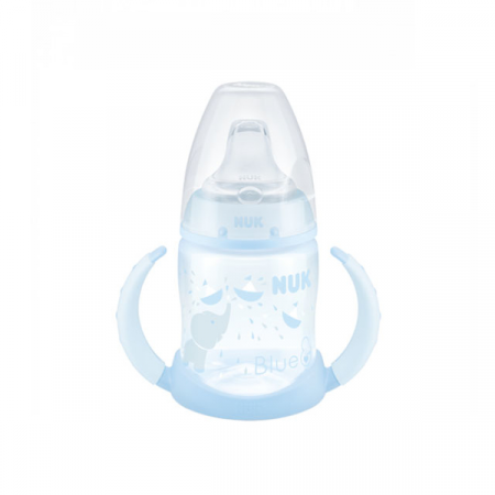 Biberoane si tetine - Biberon cu cioc din silicon si manere 6-18 luni 150 ml Nuk First Choice 743821
