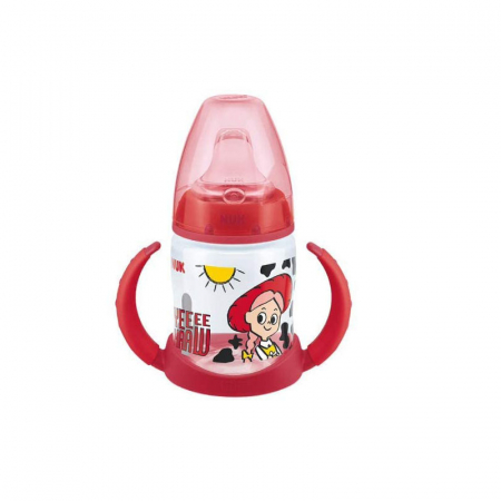 Biberoane si tetine - Biberon cu cioc din silicon si manere 6-18 luni 150 ml Nuk First Choice Toy Story 215290R