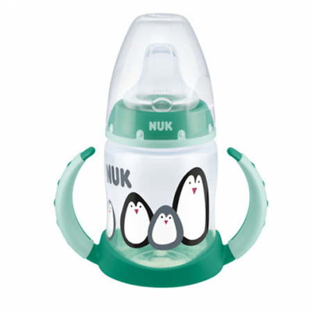 Biberoane si tetine - Biberon cu cioc si manere 150 ml 6-18 luni Nuk First Choice 215325
