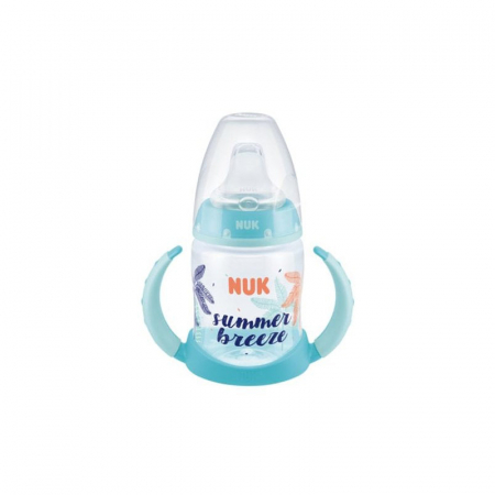 Biberoane si tetine - Biberon cu cioc si manere 150 ml 6-18 luni Nuk First Choice Beach 215272A