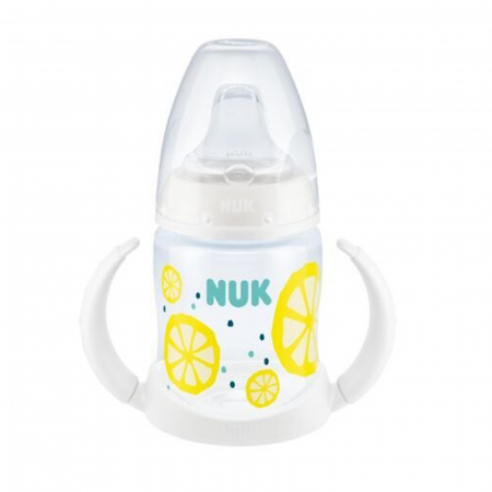 Biberoane si tetine - Biberon cu cioc si manere 150 ml 6-18 luni Nuk First Choice Night 215354-1