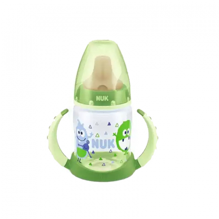 Accesorii masa bebe - Biberon cu cioc si manere 150 ml 6+ luni Nuk First Choice 215264V