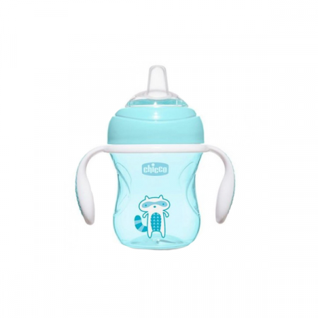 Biberoane si tetine - Biberon cu cioc si manere 200 ml 4 luni+ Chicco Transition Cup 069989