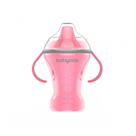Biberoane si tetine - Biberon cu cioc si manere 260 ml 6 luni+ BabyOno 1457R