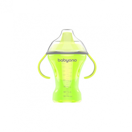 Biberoane si tetine - Biberon cu cioc si manere 260 ml 6 luni+ BabyOno 1457V