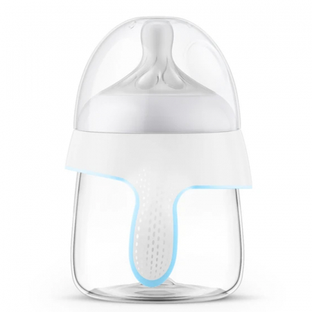 Biberon cu manere 150 ml Philips Avent Natural SCF263/61A, Alb [1]