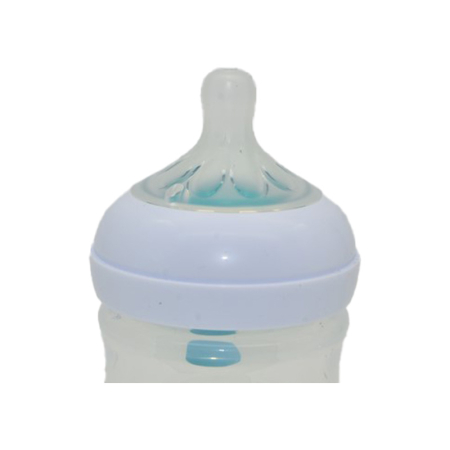 Biberon cu tetina din silicon, 125 ml, 0-3 luni, Philips Natural Response Air Free Vent, SCY670/02-2, Alb [3]