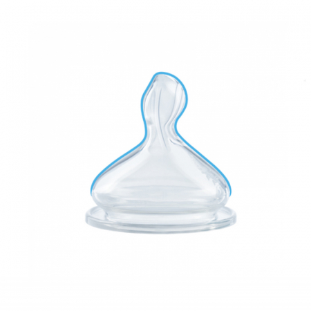 Biberon cu tetina din silicon 150 ml 0-6 luni Nuk First Choice 743875, Albastru [2]