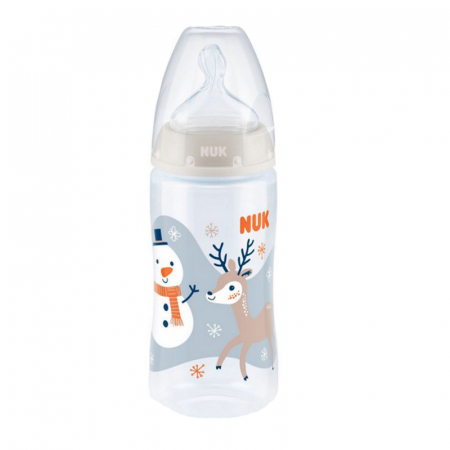 Biberoane si tetine - Biberon cu tetina din silicon 300 ml 0-6 luni Nuk First Choice+ Limited Edition 741902