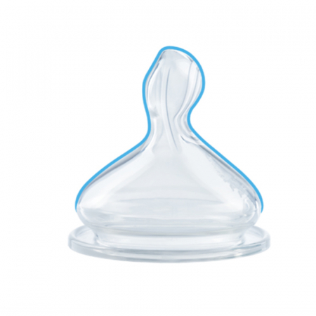 Biberon cu tetina din silicon 300 ml 6-18 luni Nuk First Choice+ Night 741142M, Multicolor [3]