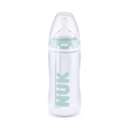 Biberoane si tetine - Biberon cu tetina din silicon 300 ml Nuk Anti Colic Professional 741148, Verde