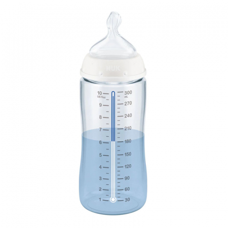 Biberon cu tetina din silicon 300 ml 0-6 luni Nuk First Choice+ 741926A1 [1]