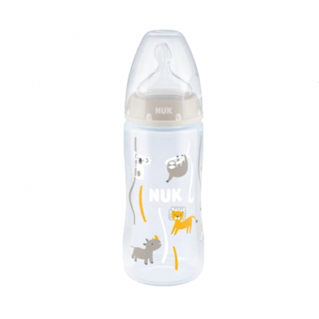 Biberoane si tetine - Biberon cu tetina din silicon 300 ml 0-6 luni Nuk First Choice+ 741926A1
