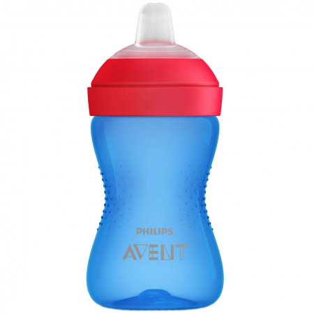 Biberoane si tetine - Biberon din polipropilena cu cioc din silicon 300 ml 9+ luni Philips Avent SCF802/01