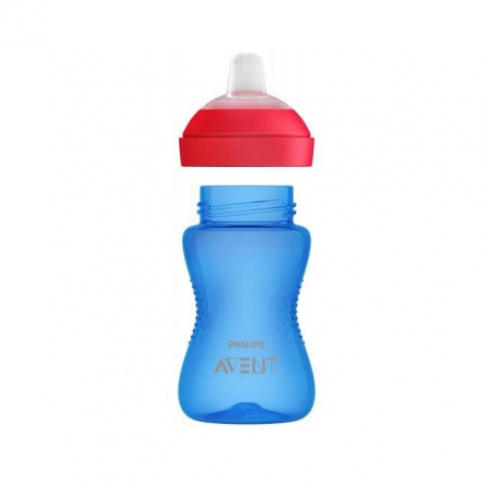 Biberon din polipropilena cu cioc din silicon 300 ml 9+ luni Philips Avent SCF802/01 [5]