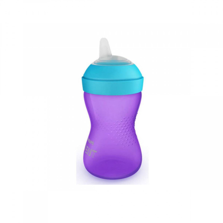 Biberon din polipropilena cu cioc din silicon 300 ml 9+ luni Philips Avent SCF802/02 [2]