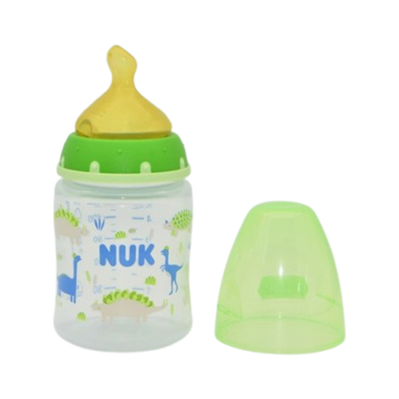 Biberon din polipropilena, cu tetina din latex M, 150 ml, Nuk First Choice 225125D3, Verde [2]