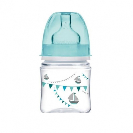 Biberoane si tetine - Biberon din polipropilena cu tetina din silicon 120 ml 0+ luni Canpol Babies 35/228T