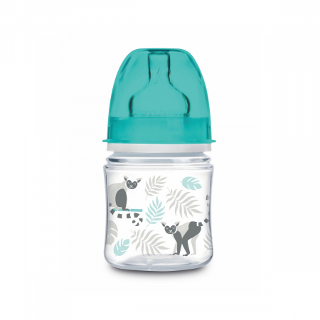 Biberoane si tetine - Biberon din polipropilena cu tetina din silicon 120 ml 0+ luni Canpol Babies Jungle 35/226T