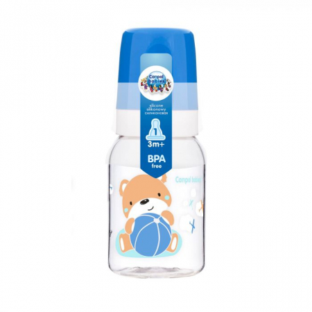 Biberon din polipropilena cu tetina din silicon 120 ml 3 luni Canpol Babies 11/850A [2]