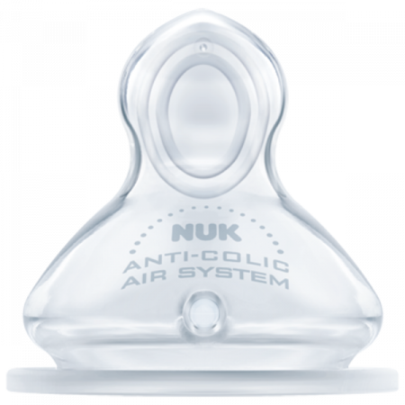 Biberon din polipropilena cu tetina din silicon 300 ml Nuk First Choice+ 741926, Albastru [2]