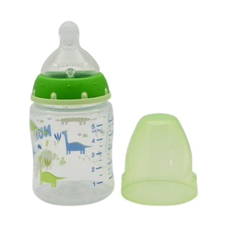 Biberon din polipropilena, cu tetina din silicon S, 150 ml, Nuk First Choice 225125D2, Verde [2]