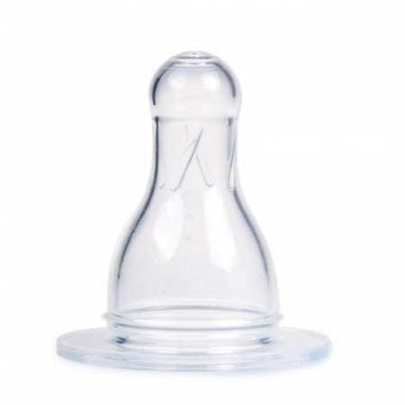 Biberon din sticla cu tetina din silicon 120 ml 3+ luni Canpol Babies 42/202 [1]