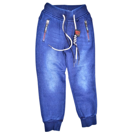 Pantaloni - Blugi imblaniti pentru baieti, Happy House HB-9135, Albastru