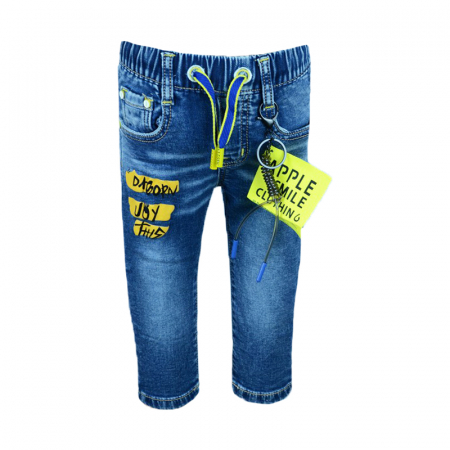 Pantaloni - Blugi pentru baieti Happy House JE941-92-cm, Albastru