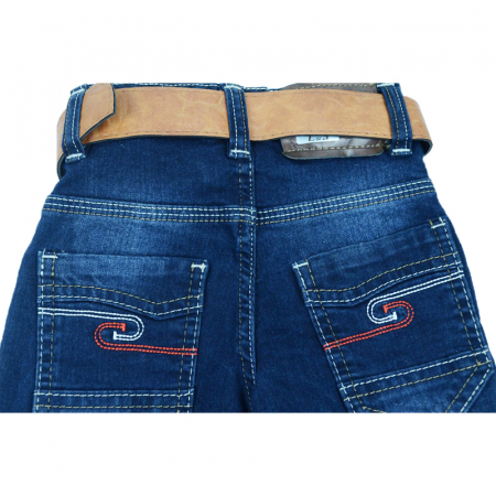 Blugi pentru baieti LA Kids 1297-92-cm, Albastru [2]