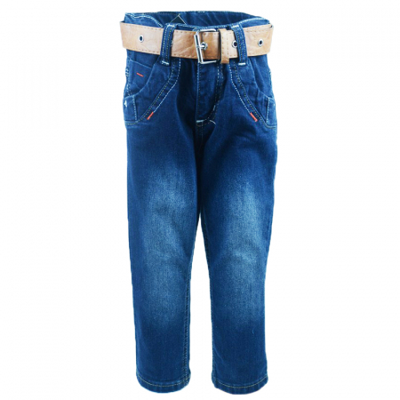 Pantaloni - Blugi pentru baieti LA Kids 1297-92-cm, Albastru