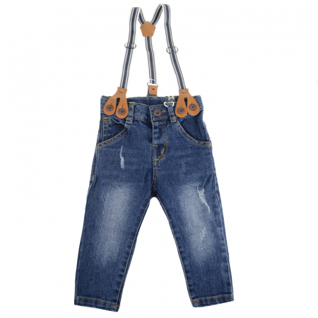 Pantaloni - Blugi pentru baieti Vitamins PPBV-02_68 cm, Albastru
