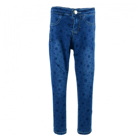 Pantaloni si colanti fete - Blugi pentru fete Happy House NZ-1601-116-cm, Albastru