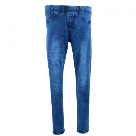Pantaloni si colanti fete - Blugi pentru fete Happy House NZ-1609-140-cm, Albastru