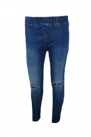 Pantaloni si colanti fete - Blugi pentru fete Happy House PPS-150-128-cm, Albastru
