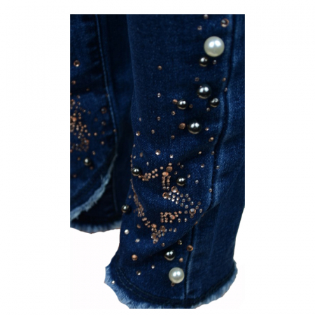 Blugi pentru fete Happy House PPS-166-128-cm, Albastru [2]