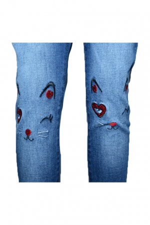 Blugi pentru fete Happy House PPS-272-128-cm, Albastru [3]